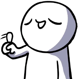 👎 emoji white face @farsisticker Telegram sticker 16 of 21
