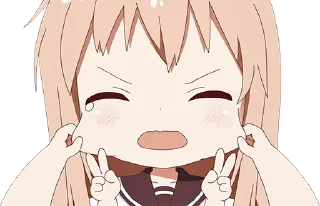✌ emoji Mini Yuri - @bourros Telegram sticker 5 of 11