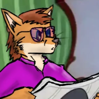 🤨 emoji Clutch The Fox Telegram sticker 24 of 55