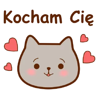 🥰 emoji Kotek Polski Telegram sticker 1 of 40