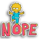 👎 emoji Lisa Telegram sticker 8 of 12