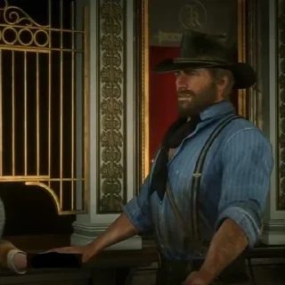 🪔 emoji Arthur Morgan Telegram sticker 17 of 80