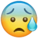 😰 emoji WhatsApp Emojis Telegram sticker 16 of 16