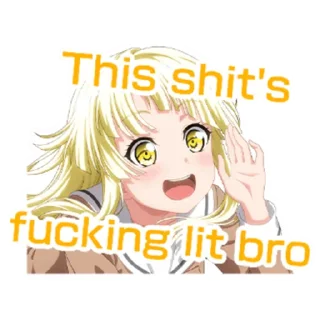 😃 emoji BanG Dream! Custom Stickers Telegram sticker 9 of 53