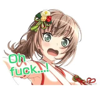 😧 emoji BanG Dream! Custom Stickers Telegram sticker 5 of 53