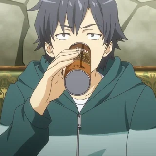 🎲 emoji ☕️Hikigaya, Hachiman☕️ @xxTokyo_Art Telegram sticker 11 of 70