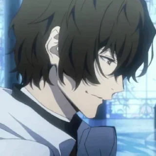 🖤 emoji Dazai [@Shinigami] Telegram sticker 8 of 41