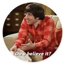 ❓ emoji The Big Bang Theory - By Theodor Telegram sticker 14 of 77
