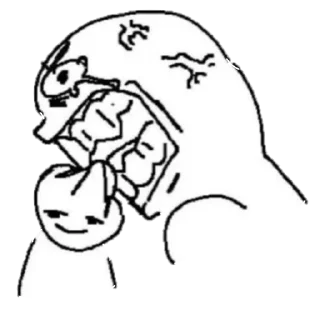 😡 emoji deranged Telegram sticker 14 of 79
