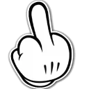 😡 emoji Middle finger /@MH7night Telegram sticker 7 of 67