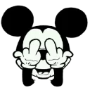 🖕 emoji Middle finger /@MH7night Telegram sticker 14 of 67