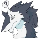 ❓ emoji Northern Sergal Telegram sticker 7 of 15