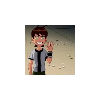 😄 emoji BEN 10 Telegram sticker 16 of 17