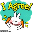 👍 emoji @MHStickers Spoiled Rabbit Useful Talk Telegram sticker 20 of 41