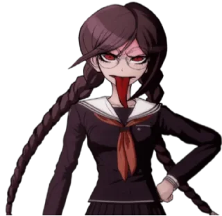 🤨 emoji Toko Fukawa Telegram sticker 18 of 61