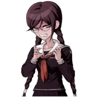 😠 emoji Toko Fukawa Telegram sticker 12 of 61