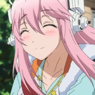 😊 emoji super sonico @stickerspackanime Telegram sticker 5 of 75