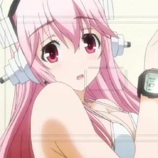 😯 emoji super sonico @stickerspackanime Telegram sticker 14 of 75
