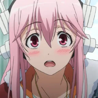 😧 emoji super sonico @stickerspackanime Telegram sticker 7 of 75