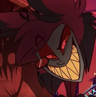 Sticker from Alastor The Radio Demon by: @Darkdemons 🍾🧣