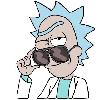 😉 emoji Rick and Morty by @TheYehudi Telegram sticker 9 of 119