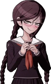 Sticker from Toko Fukawa faces