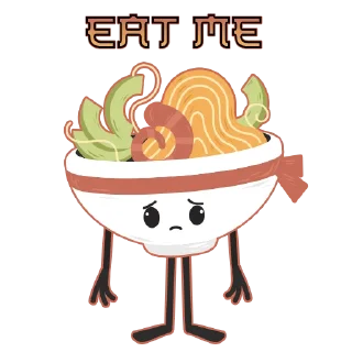 Sticker from ramen