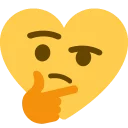 🤔 emoji Colored hearts Telegram sticker 15 of 72