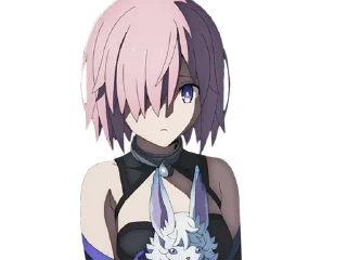 🙁 emoji Fate/GO 🛡 Mash Kyrielight Telegram sticker 6 of 67