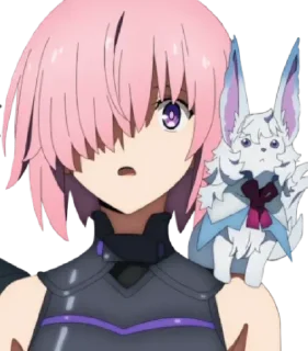 😮 emoji Fate/GO 🛡 Mash Kyrielight Telegram sticker 12 of 67