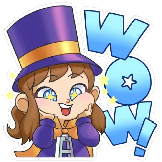 😍 emoji A Hat in Time Telegram sticker 6 of 36