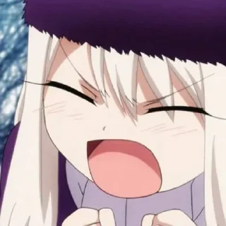 😫 emoji illyasviel @stickerspackanime Telegram sticker 24 of 103
