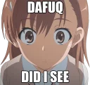 🤔 emoji Misaka best Waifu v.2 Telegram sticker 12 of 47