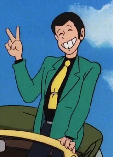 ✌️ emoji Lupin The Third Telegram sticker 19 of 116
