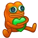 🐸 emoji Plush PePe @BL_ZH ⇄典藏名⇄ @PC66PC⭅NFT礼物☞ @xgdb55 Telegram sticker 5 of 50