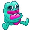 🐸 emoji Plush PePe @BL_ZH ⇄典藏名⇄ @PC66PC⭅NFT礼物☞ @xgdb55 Telegram sticker 12 of 50