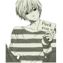🖕 emoji Middle finger /@MH7night Telegram sticker 15 of 67