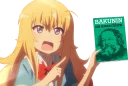 📕 emoji Anime girls holding leftist books Telegram sticker 14 of 21