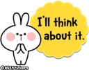 🤔 emoji @MHStickers Spoiled Rabbit Useful Talk Telegram sticker 11 of 41