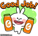 👏 emoji @MHStickers Spoiled Rabbit Useful Talk Telegram sticker 23 of 41