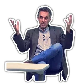 🤷‍♂️ emoji Jordan B Peterson Telegram sticker 12 of 44