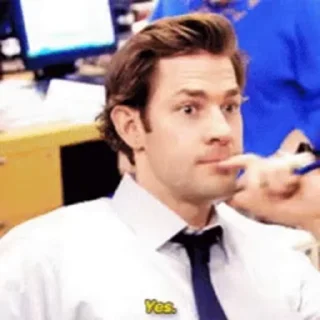 🥳 emoji JIM Halpert Telegram sticker 6 of 37