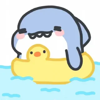 🦈 emoji 小鲨鱼-阿正  @JYT666 Telegram sticker 23 of 75