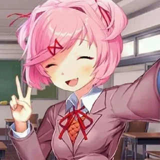 🌟 emoji Доки доки Нацуки Telegram sticker 7 of 20
