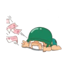 😣 emoji سرباز کوچولو Telegram sticker 4 of 40