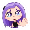 😢 emoji @TelStick-Violet Telegram sticker 20 of 29