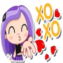 😘 emoji @TelStick-Violet Telegram sticker 24 of 29