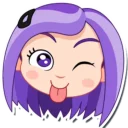 😝 emoji @TelStick-Violet Telegram sticker 8 of 29