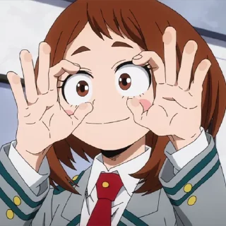 🌸 emoji (@Tengen) Uraraka Ochako Telegram sticker 12 of 50