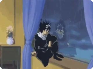 🙃 emoji Sebastian's Yu Yu Hakusho love Telegram sticker 18 of 25